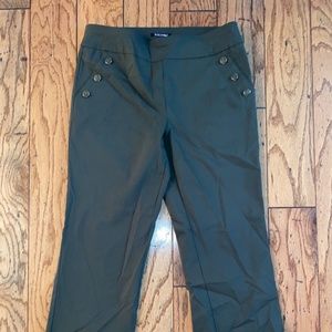 Roz & Ali - Olive Green Dress Pants - Size 12